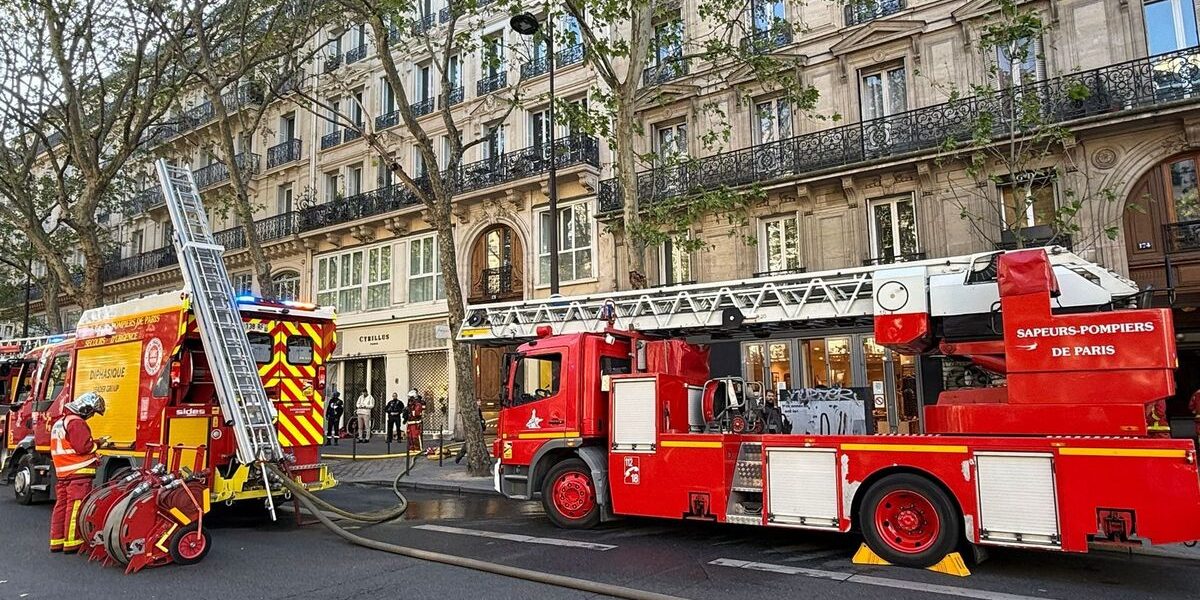 Incendie à Paris : 50 pompiers mobilisés pour un feu de 200 m² dans le 3e arrondissement