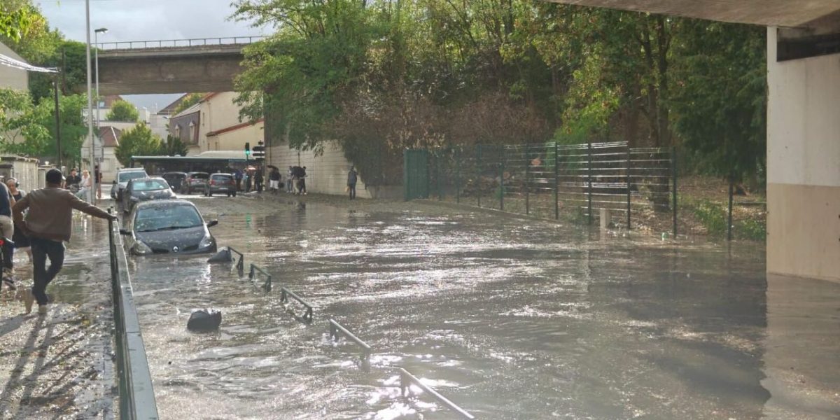 Orage violent dans le Val-de-Marne : rues inondées et dégâts massifs en 20 minutes