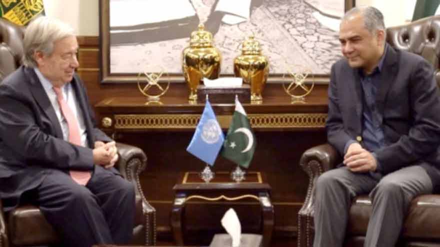 Guterres s'entretient avec des ministres pakistanais sur la sécurité à Islamabad