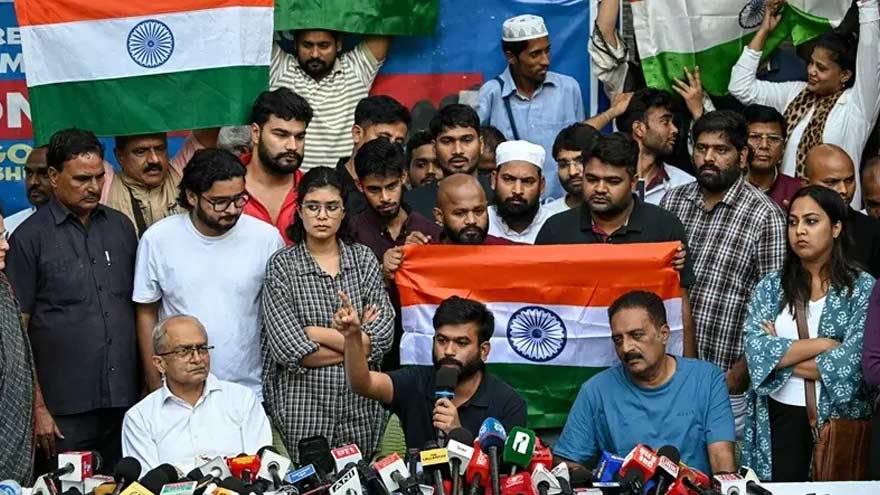 New Delhi : le Central Park fermé avant une manifestation contre la révision des listes électorales